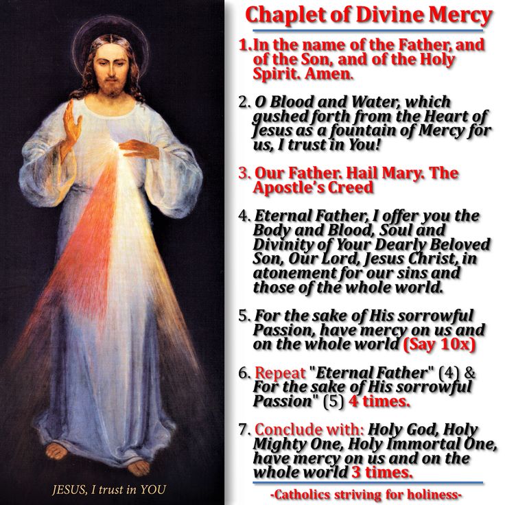 free printable divine mercy chaplet